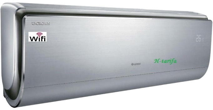 Gree U-Crown GWH18UC-K6DNA4A/I 5,3 kW-os wifis beltéri egység -Silver